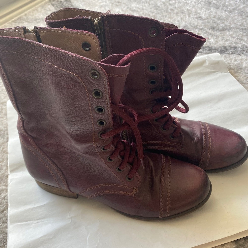 Steve Madden Troopa Combat Boots Sz 7.5